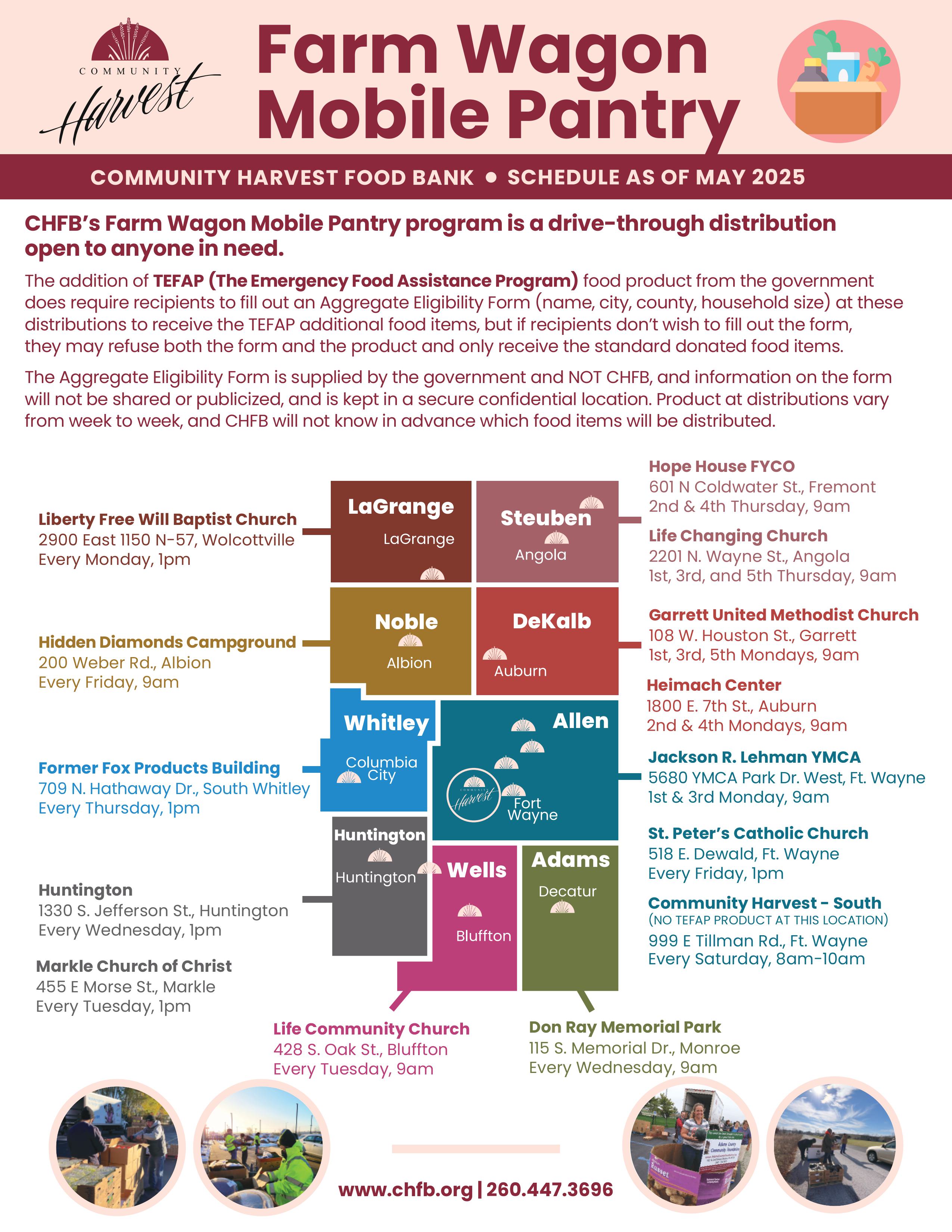 Flyer about Farm Wagon Mobile Pantry